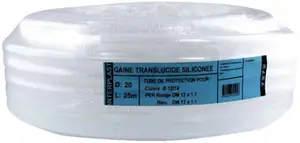 Gaine sanitaire translucide Ø 25 mm 25 m pour tube cuivre et PER