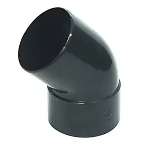 Coude 45° mâle/femelle Ø50 graphite - Fitt