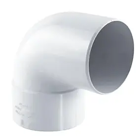 Coude 87° mf Blanc D.100 Effet acier Fitt
