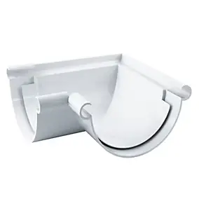 Angle universel gouttière ronde 90° D.100 blanc Fitt