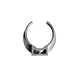 6 colliers de fixation à vis pour tube de descente Ø50 mm PVC gris Fitt