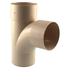 Culotte gouttière 87° mf PVC D.100 sable Fitt