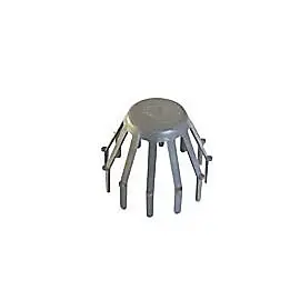 Crapaudine gouttière pvc ø80 mm gris Fitt