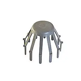 Crapaudine gouttière pvc ø100 mm gris Fitt