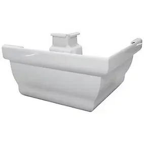 Angle extérieur Elegante blanc en PVC Fitt