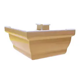 Angle extérieur gouttière carrée 90° C140 Elegante sable Fitt