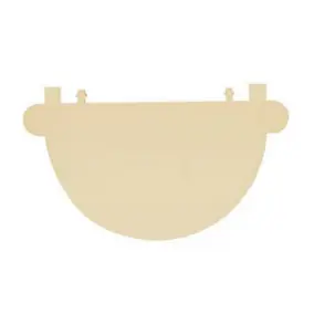Fond universel gouttière ronde 16 sable PVC Fitt