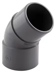 Coude pvc mâle femelle Fitt 45° ø50 mm