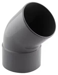 Coude pvc mâle femelle Fitt 45° ø80 mm