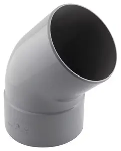 Coude pvc mâle femelle Fitt45° ø125 mm Fitt