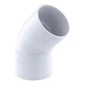 Coude pvc femelle femelle Fitt blanc 45° ø40 mm