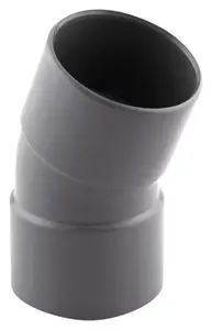 Coude pvc femelle femelle 20° ø40 mm