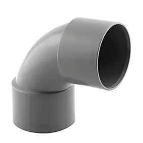 Coude pvc femelle femelle Fitt gris 87° ø40 mm