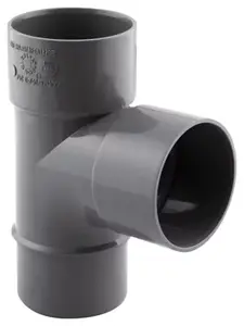Té pied de biche PVC - 87 ° M/F Ø 50 mm