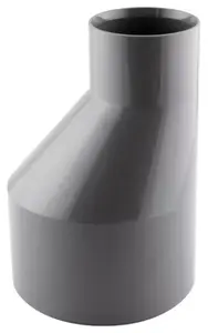 Réduction excentrée PVC pour l'évacuation gravitaire des eaux usées et pluviales - M/F 80x50 mm