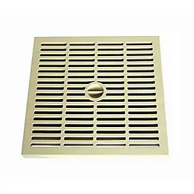 Grille d'évacuation sol 400 x 400 mm sable. Fitt