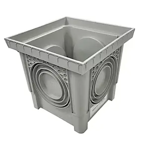 Regard polypropylène gris 200 x 200 Fitt