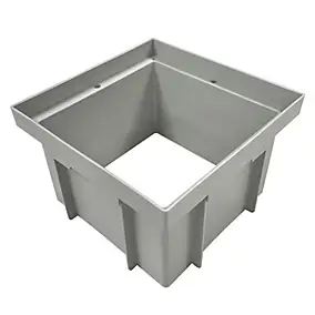 Réhausse pour regard polypropylène gris 300 x 300 Fitt