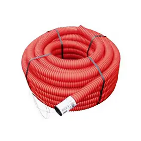 Gaine pour réseaux enterrés rouge Ø 90 mm x 25 m Fitt