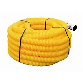 Gaine pour réseaux enterrés jaune Ø 63 mm x 25 m Fitt