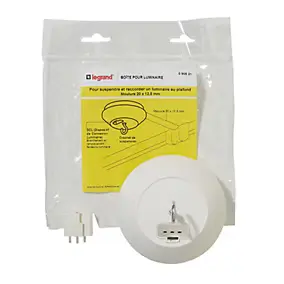 Boite point de centre pour luminaire DCL Legrand 20 x 12,5mm