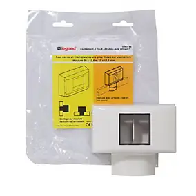 Cadre 1 poste Mosaic pour moulures et plinthes Legrand