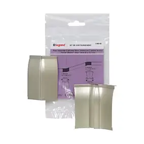 Kit contournement pour plinthe CELIANE Déco titane 82 x 12,5mm Legrand