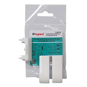 Joints de couvercle/goulotte, pour goulotte Mosaic 80 x 50 mm Legrand