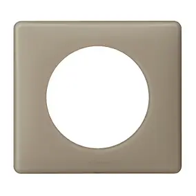Plaque de finition simple Legrand Céliane Poudré Grès