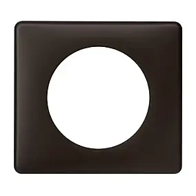 Plaque de finition simple Legrand Céliane Poudré Basalte