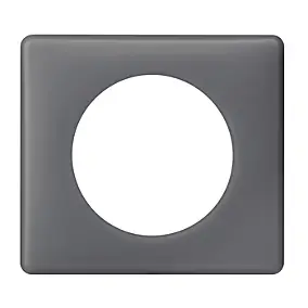 Plaque de finition simple Legrand Céliane Poudré Schiste