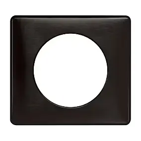 Plaque de finition simple Legrand Céliane Métal Carbone