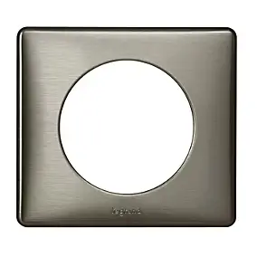 Plaque de finition simple Legrand Céliane Métal Tungstène