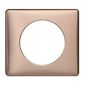 Plaque de finition simple Legrand Céliane Métal Copper