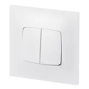 Double poussoir Legrand Neptune Blanc