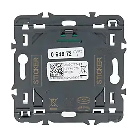 Commande générale sans fil Départ/Arrivée pour installation connectée Céliane with Netatmo titane