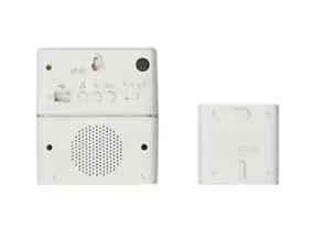 Kit Serénité carillon et sonnette sans fil Legrand 30 mélodies + MP3 alimentation par piles - blanc