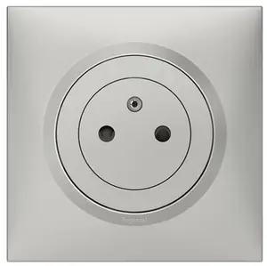 Lot 10 prises 2 pôles + terre aluminium "Dooxie"