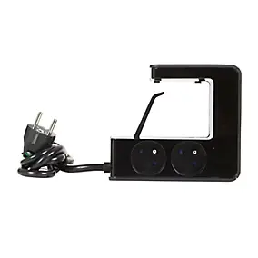 Multiprise 4 prises + 2 USB-A Legrand noir 1.5 m