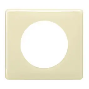 Plaque de finition 1 poste Legrand Céliane 0 988 20 coloris ivoire l.90 x P.8,5 x H.82 mm