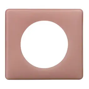 Plaque de finition 1 poste Legrand Céliane 0 988 29 coloris vieux rose l.90 x P.8,5 x H.82 mm