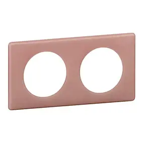 Plaque de finition 2 postes Legrand Céliane 0 988 30 coloris vieux rose l.161 x P.8,5 x H.82 mm