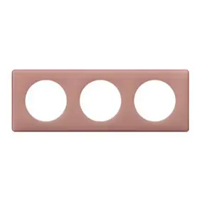 Plaque de finition 3 postes Legrand Céliane 0 988 31 coloris vieux rose l.232 x P.8,5 x H.82 mm