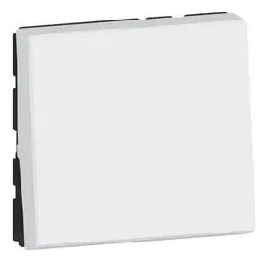 Interrupteur va-et-vient lumineux 2 modules "Mosaic" blanc