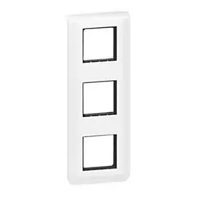 Plaque de finition 3x2 modules Legrand Mosaïc 0 994 75 coloris blanc l.224 x P.9 x H.82 mm