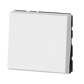 Mécanisme poussoir à voyant Legrand Mosaïc blanc, 2 modules
