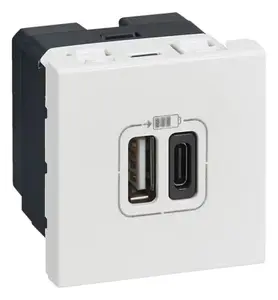 Chargeur USB + USB Type-C Double chargeur USB Type-A + Type-C
