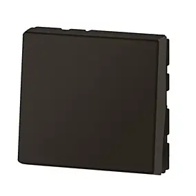 Interrupteur double Legrand Mosaïc Easy LED noir