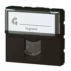 Mécanisme prise RJ45 6STP Legrand Mosaïc noir