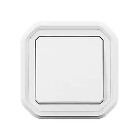 Interrupteur Legrand Plexo blanc à griffes